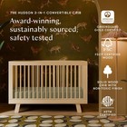 Convertible Crib 3-in-1 Hudson Toddler Bed Natural M4201n Babyletto Gold