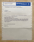 Vintage 1979 Hindenburg Captain Heinrich Bauer Ww2 Interest Mailgram   Envelope