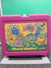 1987 Guy Gilchrists Tiny Dinos Vintage Pink W  Thermos Lunchbox 