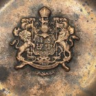 Rare Vintage Souvenir From Canada Mini 5  Copper Dish wall Hanging
