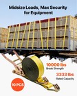 Vevor 10 Pack Ratchet Straps 2 x 30  Tie Down Straps 10000 Lbs Double J Hook