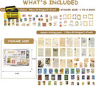 Scrapbook Supplies Pack  200 Pieces  For Art Journaling Bullet Junk Journal Supp