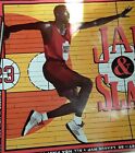 Original 1990 Michael Jordan Nike Poster  jam N Slam  24 X 36 Stamp Series   