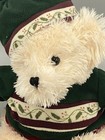 Dan Dee Beige 16    Christmas Stuffed Teddy Bear Plush W  Green Hat   Sweater