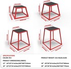 Heavy Duty Steel Plyometric Jump Box With Non-slip Surface For Home Gym Workout