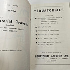 1958 African Safari Tours Brochure Kenya Congo Uganda More