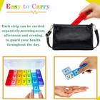 Weekly Pill Organizer 3 Times A Day  Large Pill Box 7 Day  Medicine
