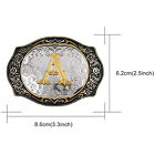 Initial   A-z   Rodeo Cowboy Letter Shine Gold Silver Western Belt Buckle New