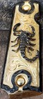 Scorpion Alacran Premium Cachas 1911 Full Size Gold Black Plated Mexican Grips