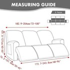 1 2 3 Seater Jacquard Recliner Sofa Cover Solid Color Armchair Covers Slipcovers