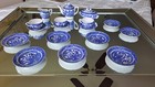 Blue Willow Childs Tea Set Circa 1940s - 1950s Marked Japan 16 Pieces