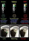 4 Pack Tire Pressure Valve Stem Caps 3 Color Psi Alert Indicator Universal Fit