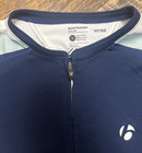Bontrager Trek Women   s Blue Fitted Sonic Cycling Jersey Size Large Euc