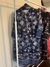 Pakistani Women s Swiss Lawn Printed Hand Embroidered Shalwar Kameez S M L