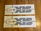 Axis Wake Boats 36     Replacement Black  x2  Decals Stickers Wakeboard Wakesurf