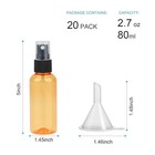 20 Pack Empty 80ml 3oz Bpa-free Mist Spray Bottles With Atomizer Pumps