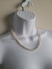 Vintage Real Pearls Necklace With 14k Gold Clasp 