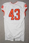 Clemson Tigers Football Jersey Mens 48 L White Game Worn Team Issued Nike  43