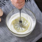 Semi-automatic Whisk Stainless Steel Egg Beater Hand Push For Cream