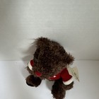 Dan Dee Brown Teddy Bear Plush With Red Heart Sweater  Dan Dee Tag
