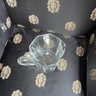 Vintage Clear Glass Martini Pitcher 8    Tall Mouth Is 4     Pre Owned 