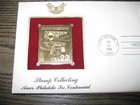 1986 Stamp Collecting Philatelic Soc  Centennial Replica Gold Golden Cover Stamp