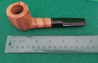 Vintage Billard Style Olive Wood Estate Pipe  Ulivo Made In Italy 