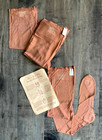 New 1940s Wwii Vintage Woman   s Sheer Rayon Stockings Back Seam Cuban Heel - 10 5