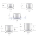 3g 5g 10g 15g 20g Clear Empty Screw Jars Lip Balm Nail Art Pot Sample Containers