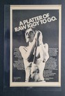 Iggy Pop Raw Power Album Promo Print Advertisement 1973