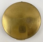 Vintage Stratton Made In England Powder Compact W  Top Hat  Gloves  Cane  Wine
