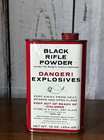Vintage 1970s Goex Ffg Empty Superfine Black Powder Rifle 16 Oz 454 Gr  Tin Can