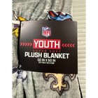 Nfl All Team Youth Plush Blanket 50x60 Logo Sticker Pattern Pegasus Sports Nwt