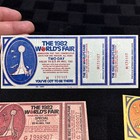 Unused 1982 World   s Fair Entry Tickets Excellent Condition