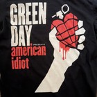 Green Day Y2k T Shirt American Idiot Band Tee Black Graphic Shirt Mens Xs