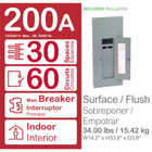 Square-d 200-amp 30-space 60-circuit Indoor Main-breaker Box Panel Load-center