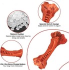 Dog Pet Chew Toys For Aggressive Chewers Natural Rubber Medium Beef Flavor Bone