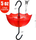 Ant Moat For Hummingbird And Oriole Feeder 5 Oz  4 Pack  Umbrella Hummngbird Fee