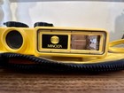 Minolta Weathermatic-a Yellow Waterproof 35mm Camera W  Case Manual Untested 