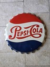 Vintage Original 1950s-1960 s Pepsi Cola 19  Bottle Cap Sign Stout Sign Co M-114