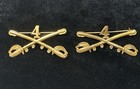 Nice Pair Spanam 4th Cavalry Regimental Officer Collar Insignia  Hard To Find 