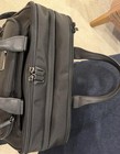 New Medium 15 Expandable Briefcase Tumi Black Leather Straps Laptop Bag