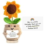  Positive Crochet Sunflower Handmade Knitted Sunflower With Yellow this 