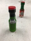Set Of Miniature Tabasco Original And Green Pepper Sealed Bottles 3 7ml 1 8 Oz
