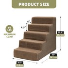 5 Steps Dog Stair For Small Dog On Bed Side  Couch    Sofa Removable Cover