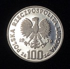 1979 Poland 100 Zlotych Coin  Nickel Sample   Proba    Unc