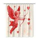Cute Red Cupid Shower Curtain For Valentine s Day
