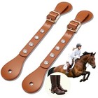 Leather Spur Straps  Heavy Duty Western Spur Straps For Cowboy Boots - Durable