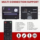 Pyle 3-pcs Wireless Bt Streaming Stereo System - Suitable For Mp3  Usb  Fm Radio
