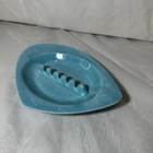 Vintage  Mid-century Modern Plastic  Anholt-ashtray  Boomerang Blue